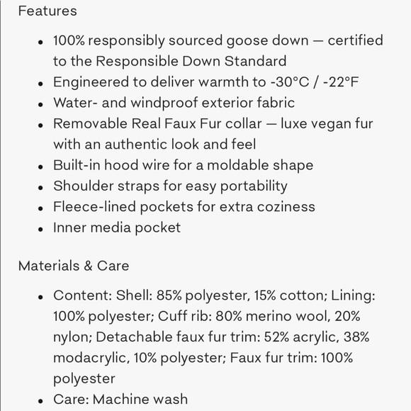 Aritzia TNA Bancroft parka, black, size XS. - Picture 8 of 11